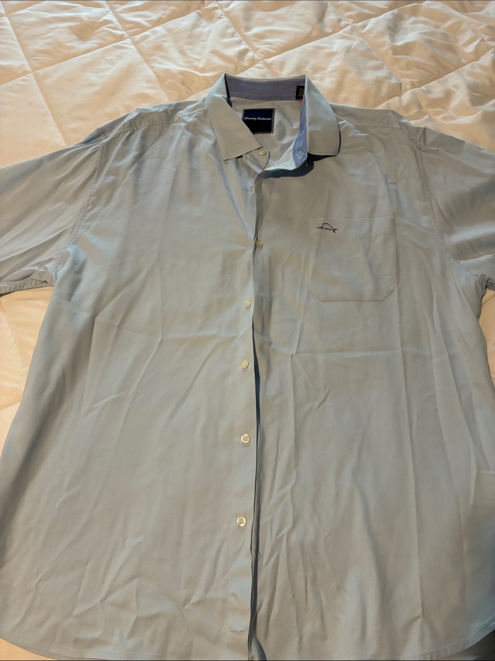 Tommy Bahama Pale Blue Long-Sleeve Button-Down Shirt